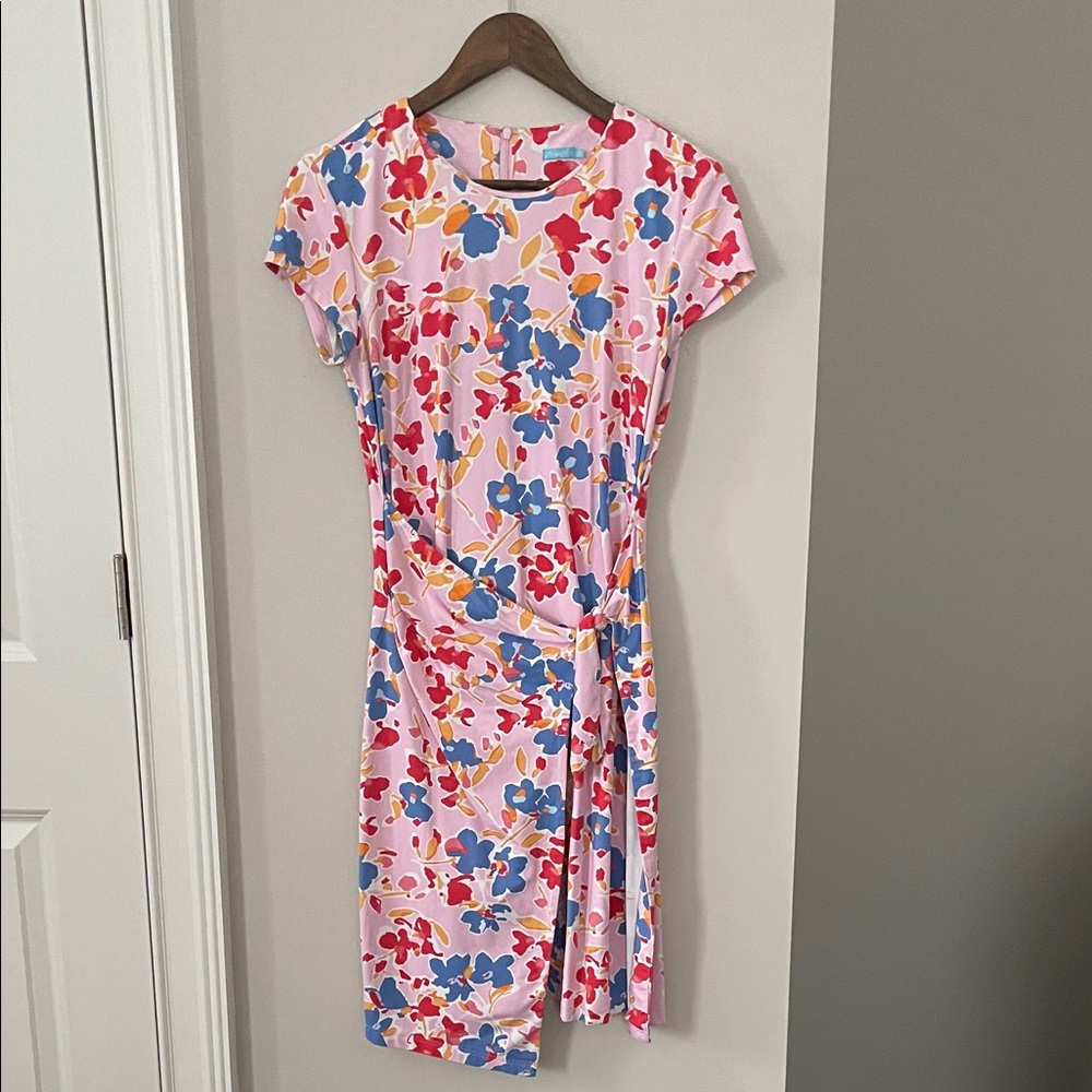 J. McLaughlin Multicolor Floral Midi Dress